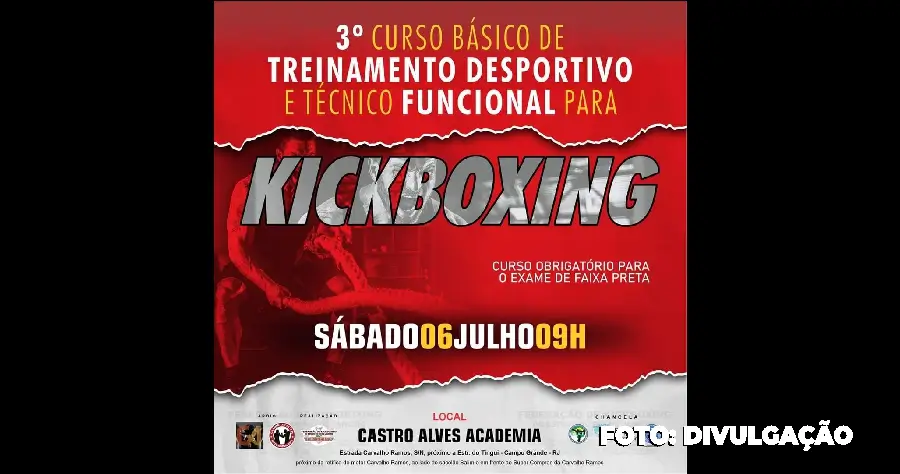 3º Curso Básico de Treinamento Desportivo e Técnico Funcional para Kickboxing 2024