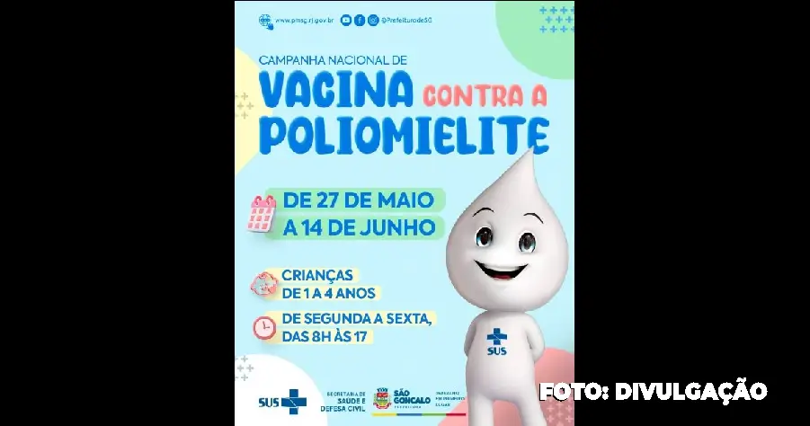 Campanha de Vacinação contra a Poliomielite em São Gonçalo