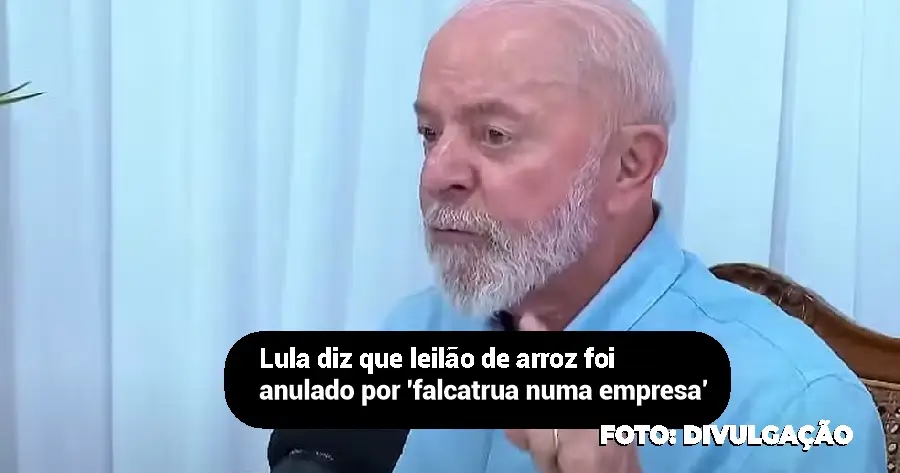 Lula Anuncia Cancelamento de Leilão de Arroz