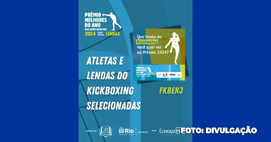 MELHORES DO ANO NAS ARTES MARCIAIS 2024 – Kickboxing “Edição Lendas”!