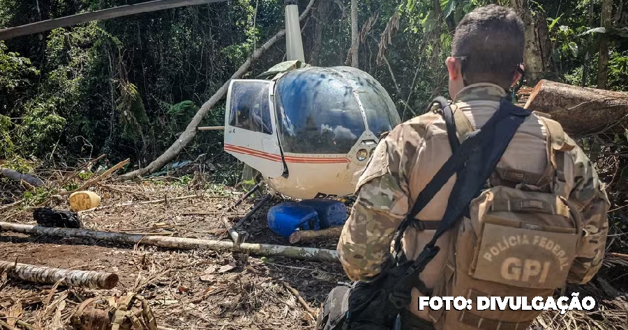 PF destrói helicóptero em ação contra garimpo ilegal na Terra Indígena Yanomami