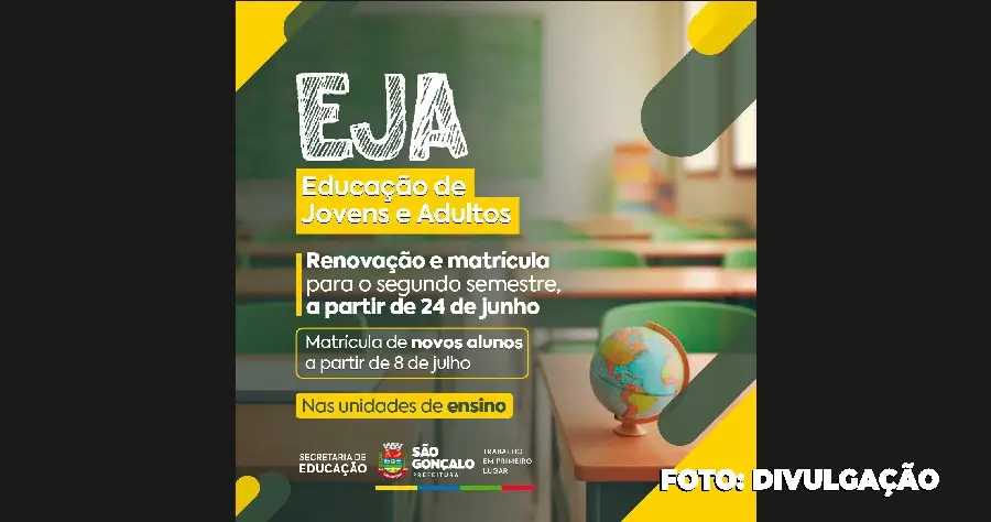 São Gonçalo Educação de Jovens e Adultos, saiba mais sobre renovação de matrícula