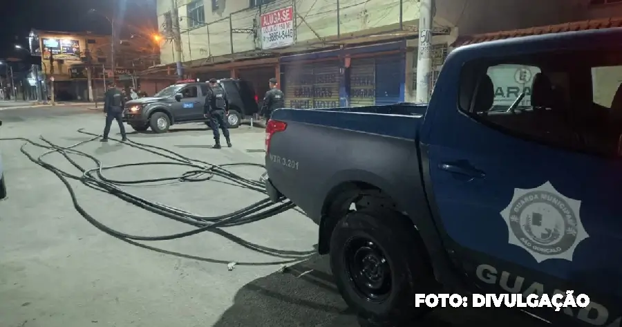 Guarda Municipal Flagra Furto de Cabos em Alcântara