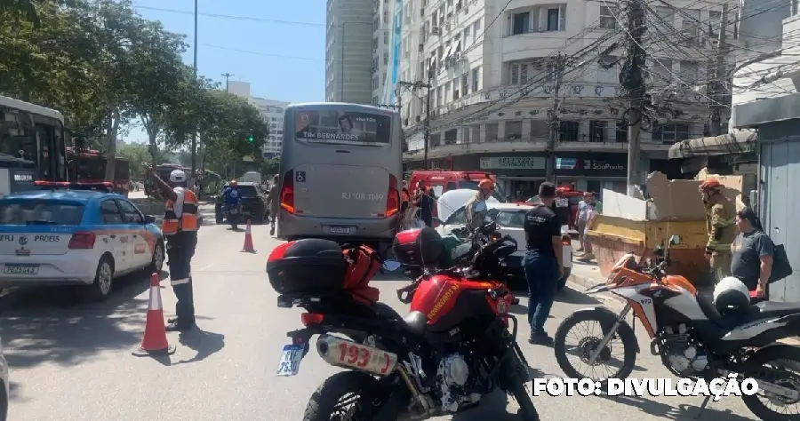 Acidente de Trânsito em Niterói complica tráfego no Centro