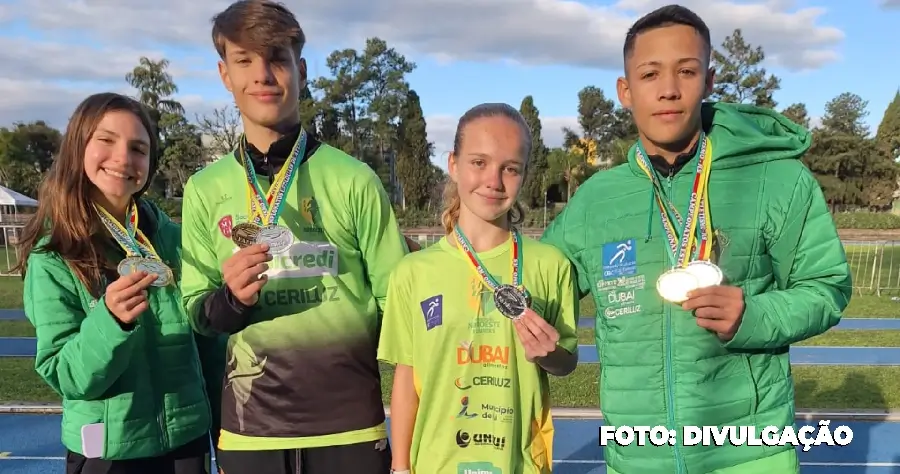 São Gonçalo: Atletas do bairro Santa Rosa de brilham no Campeonato Estadual Sub-16 de Atletismo