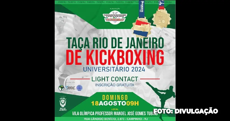 TAÇA RIO DE JANEIRO DE KICKBOXING UNIVERSITÁRIO.