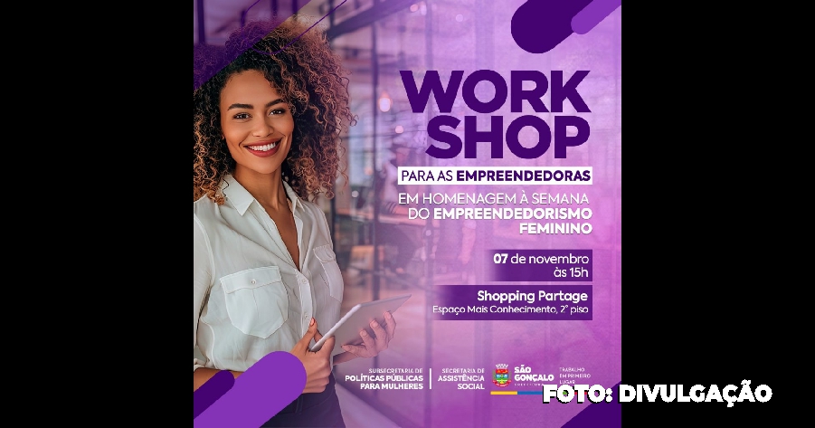 Mulheres em workshop de empreendedorismo no Partage Shopping, São Gonçalo