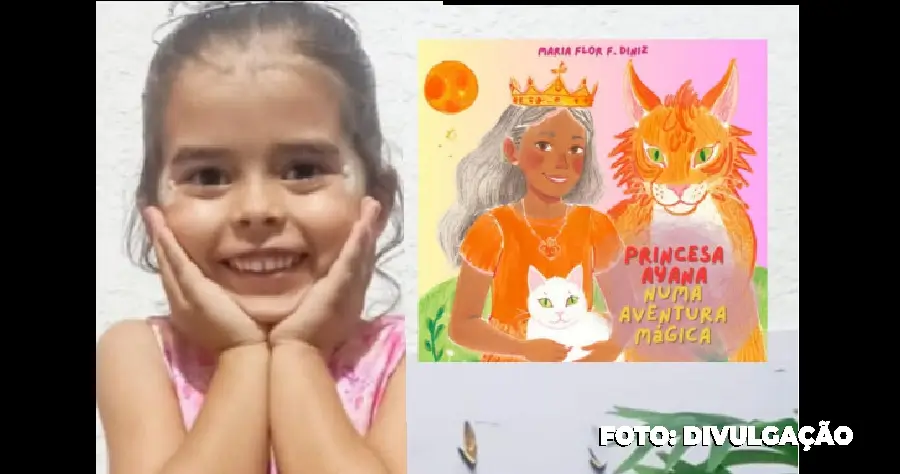 Capa do livro "Princesa Ayana numa Aventura Mágica" de Maria Flor Fonseca Diniz