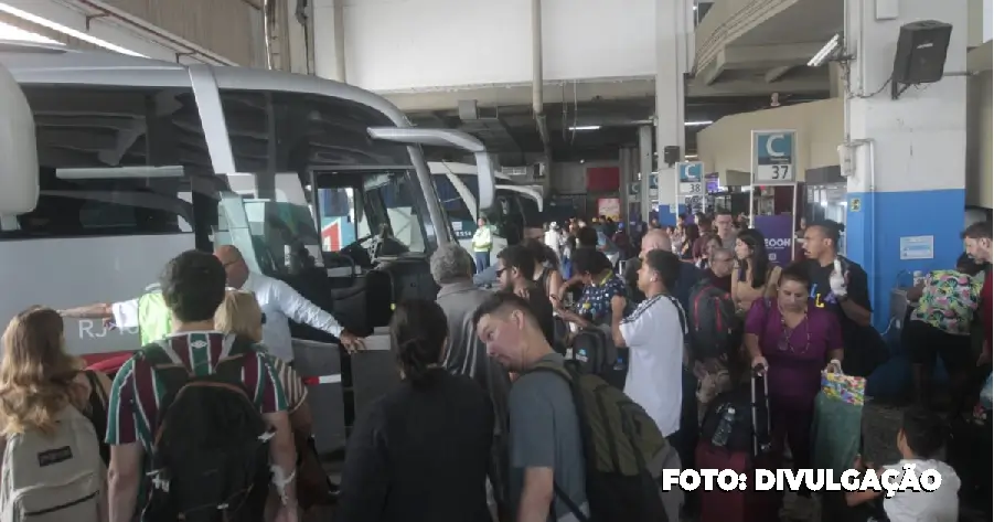 Movimentação na Rodoviária do Rio durante o Natal e Ano Novo