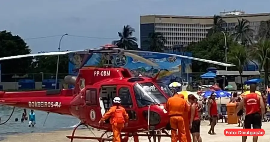 Bebê de 2 anos é socorrida após afogamento no Piscinão de Ramos