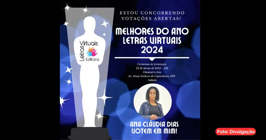 Vote em Ana Cláudia Dias! Finalista do Concurso Literário 2025