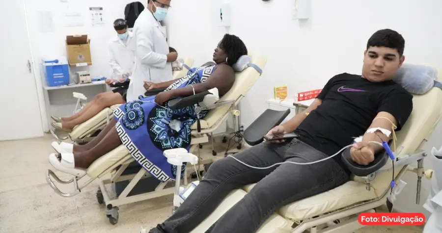 Doação de sangue no Hemonúcleo de São Gonçalo antes do Carnaval